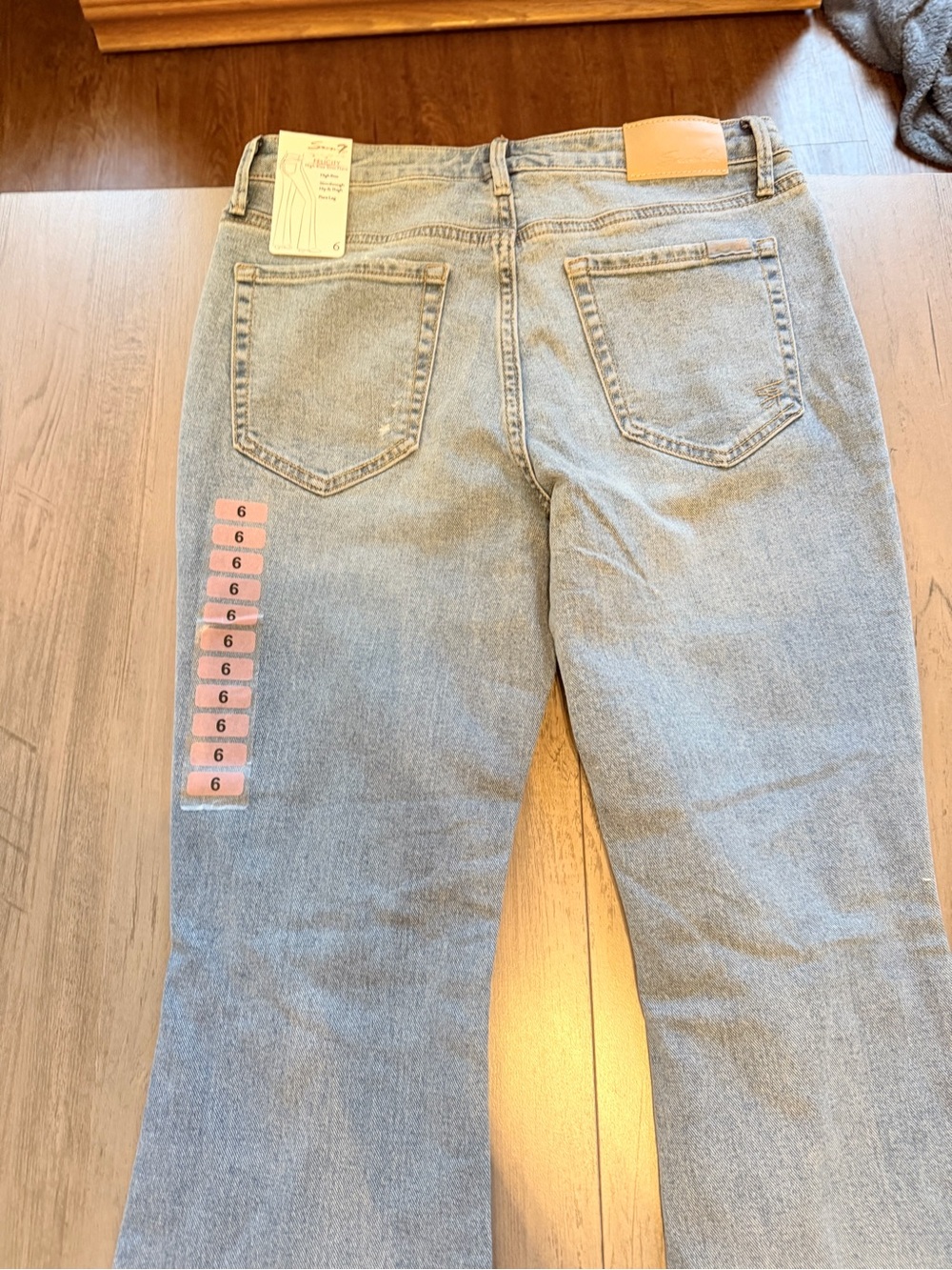 Seven7 Light Blue Straight Leg Jeans